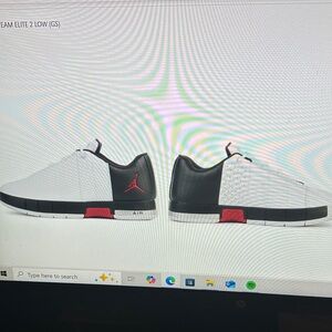 Jordan Kids' White and Black Sneakers